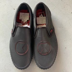 Brand New RARE Vans X Marvel Black Widow Slip Ons